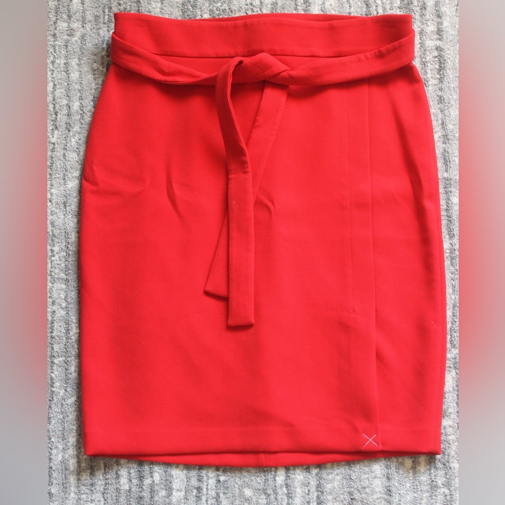 Ann Taylor Doubleweave Tie Waist Pencil Skirt, 14